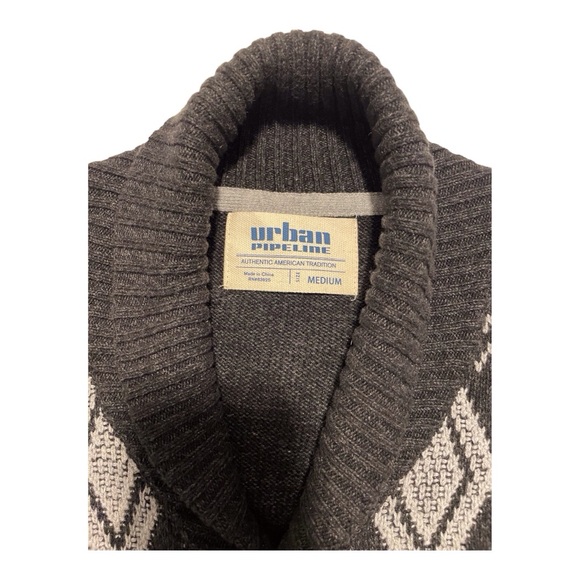 Urban Pipeline Men's Black Knitting Jacket, Medium - Picture 3 of 3